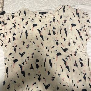 Business casual top with fun pattern